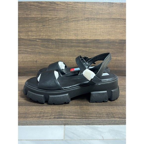 Steve Madden | Shoes | Nwb Steve Madden Womens Tazia Mega Lug Sandals M  Chunky Heel Black | Poshmark